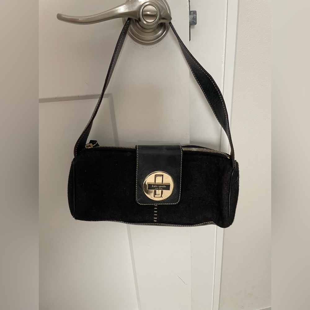 Kate Spade small black shoulder bag, used condition